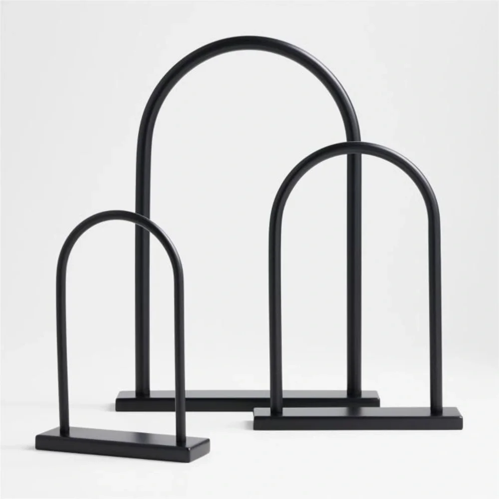 Medium & Small Metal Arch Tabletop Sculpture | Crate and Barrel
